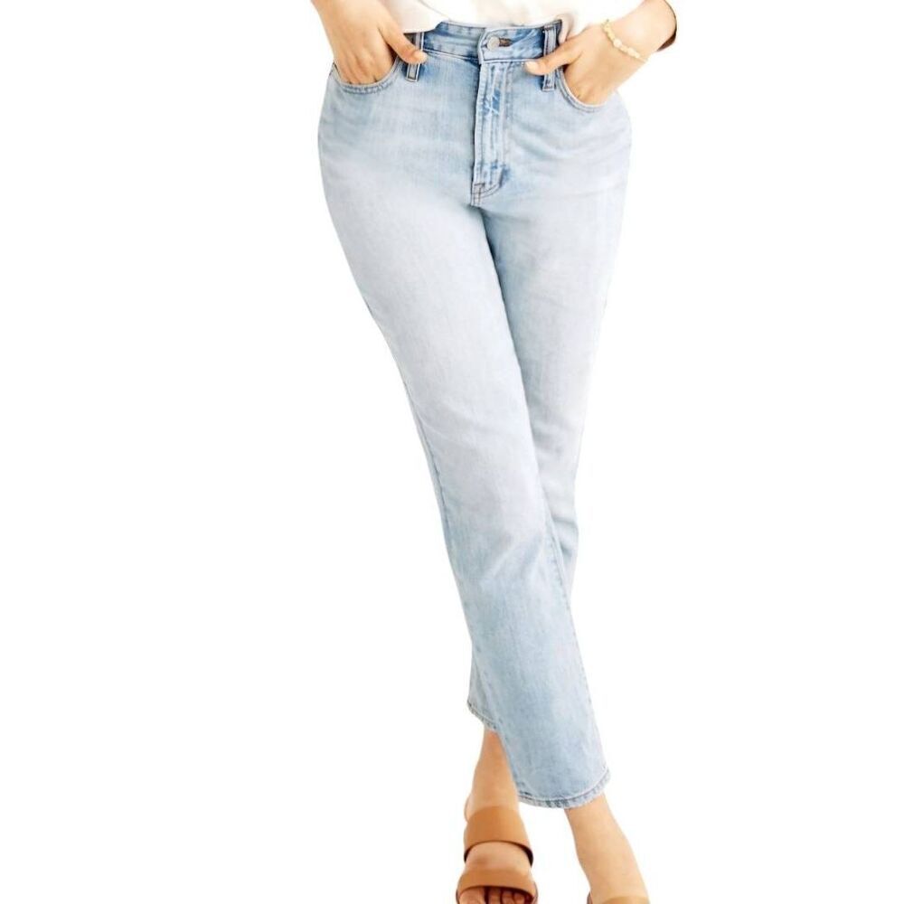 Madewell Jeans Women's 32 Blue Curvy Perfect Vintage Fitzgerald Wash High Rise